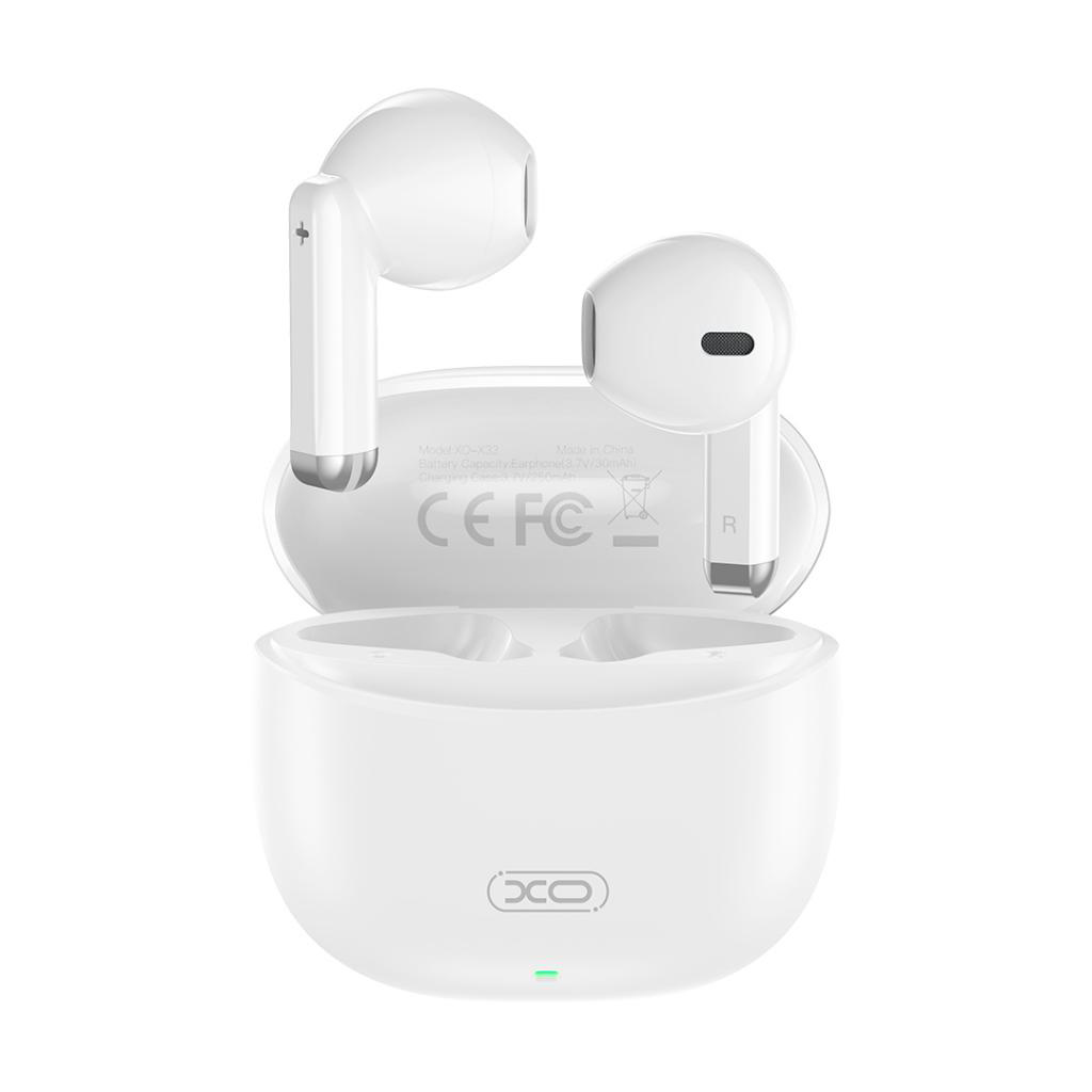 Bluetooth Airpods Безжични Слушалки HF XO - X33 TWS, Jade Crystals /бели/