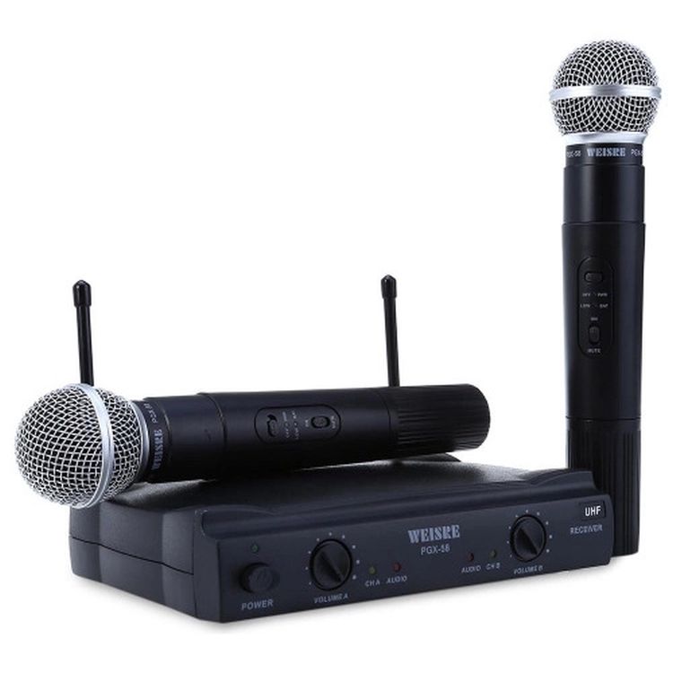 2 броя професионални безжични микрофони Weisre PGX-51 